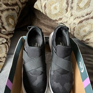 Women’s Black MTA Sport Athletic slip on tennis Shoe